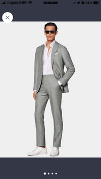 Ermenegildo Zegna linen blend suit 