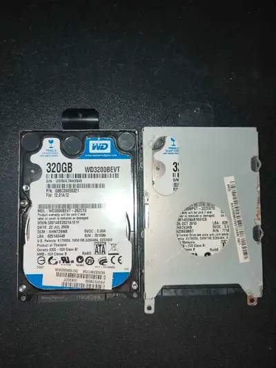 Laptop HDDs two identical WD 320 gb each. 30$ for all., View more