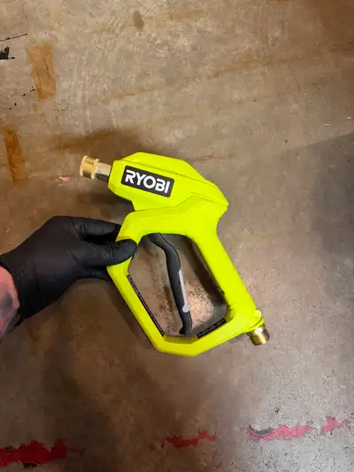 1. brand new Pressure Washer Never Used Gun Ryobi - 60 cash only 2. 40 ft pressure washer hose ryobi...