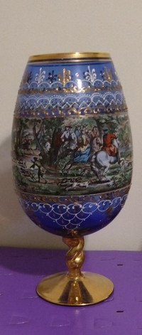 Cobalt Blue Large Glass Vase