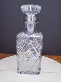 Lausitzer Glas Lead Crystal Pinwheel Decanter