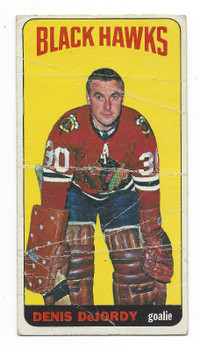 1964-65 Topps Hockey #22 Dennis DeJordy Chicago Blackhawks