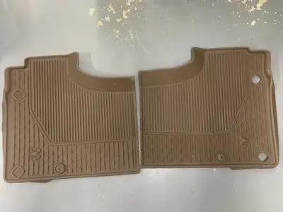 Set of heavy duty front & rear RAM winter/all weather floor mats for a 2019 RAM Longhorn crew cab pi...