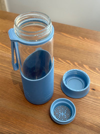 Lock&Lock Tea Infuser Tumbler Glass w/ Silicone Base & Strap