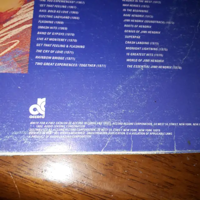 1980  Hendrix vinyl  Before London #7101.63010224029955122