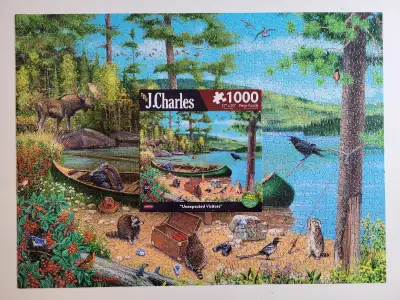 Casse-tête 1000 mcx. J. Charles - Des visiteurs au camp, View more