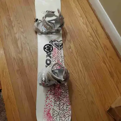 140cm ROXY Snowboard with BindingsExcellent condition, View more