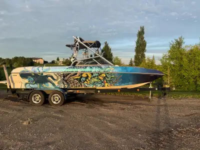 2006 Tige 24V with a unique wrap. One of the best early model hull designs for wake surfing. If you...