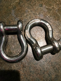 Two stanlee steel shackles for sale