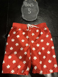 Boys Canada Maple Leaf Swim shorts - 5
