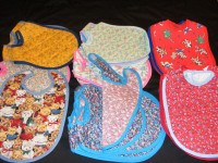 QUILTED TODDLER BIBS -- 4 FOR $10 -- NO SHIPPING