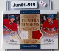 2014-15 Artifacts Tundra Tandems Jersey Galchenyuk Gallagher JRY