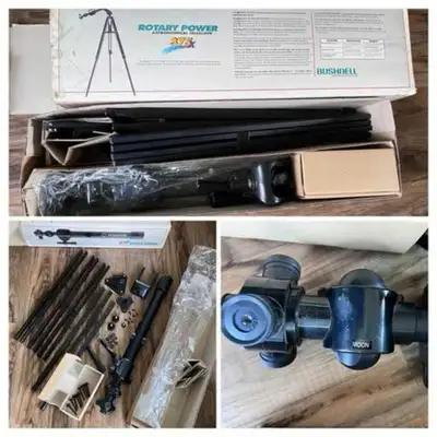 Bushnell Rotary Power Astronomical Telescope 375 • Original box • All pieces shown, think all hardwa...