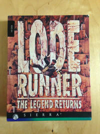 Lode Runner The Legend Returns Floppy Disk Sierra 1996 PC Big Bo