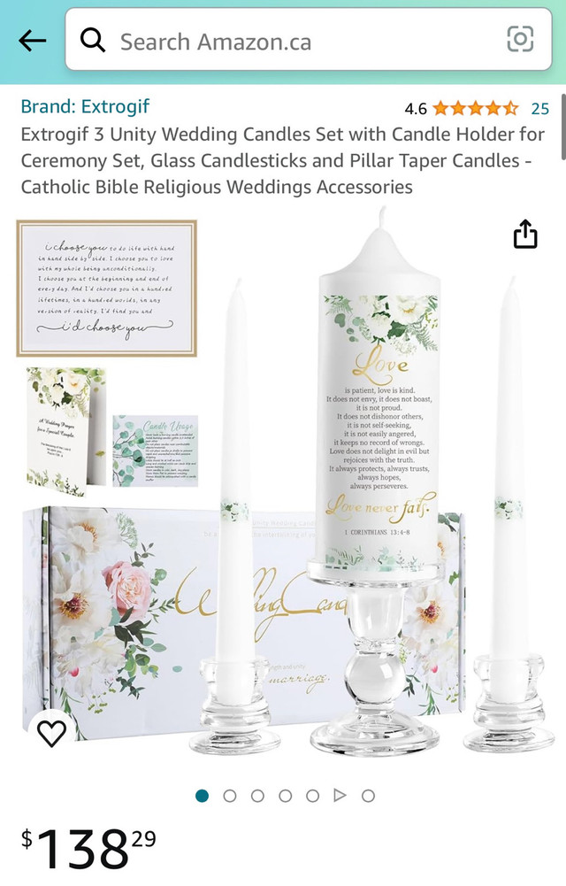  Wedding candle, gift set  in Holiday, Event & Seasonal in Cambridge - Image 3