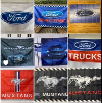 9 drapeaux d’auto ( Ford ) ( mustang ) ( truck ) ( Racing )