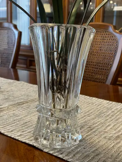 LARGE MIKASA CRYSTAL VASE RAINER PATTERN, View more