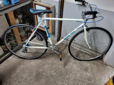 Velo vintage grand prix blanc 5 vitesses roues 27po cadre 21po, View more