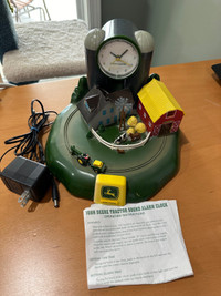 Classic John Deere tractor alarm clock