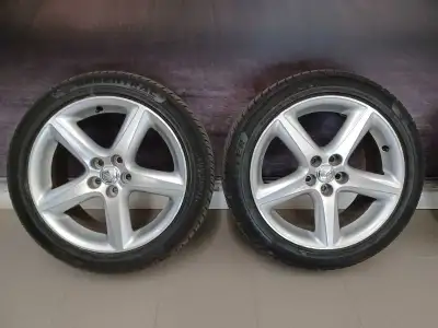 Selling set of 4 17inch 5x100 Toyota rims with 205/50R17 Greentrac SeasonMaster Allweather tires. Wh...