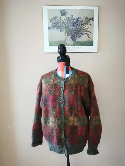 Vintage Susan Bristol Mohair Blend Sweater Jacket, View more