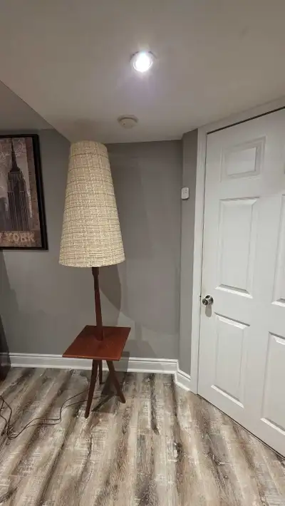 MCM Teak lamp, View more