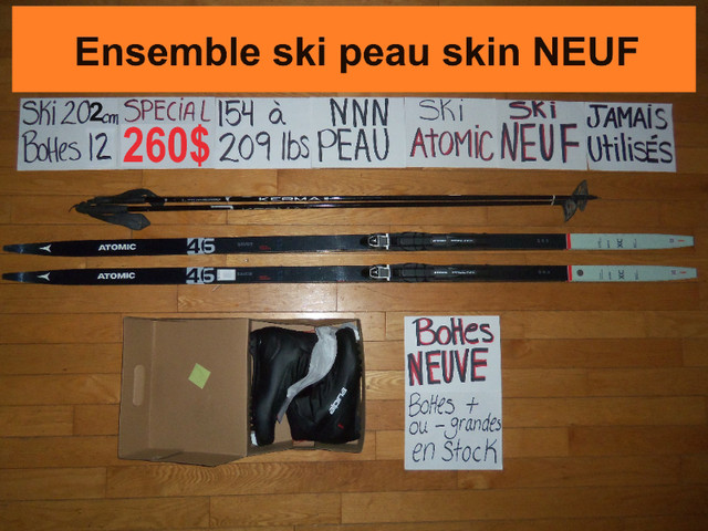 Ensemble de ski de fond a peau skin Atomic 202 cm dans Ski  à Trois-Rivières
