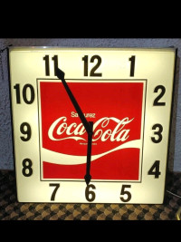  Coca-Cola Horloge/Clock lumineuse