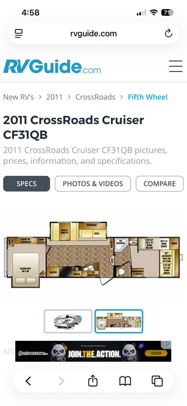 Crossroads cruiser camper in Travel Trailers & Campers in Regina - Image 8