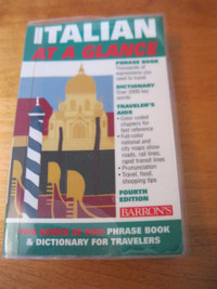 Italian At a Glance pocket size book- for travellers