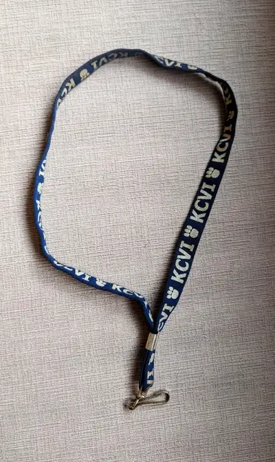 KCVI Navy and White Lanyard , View more