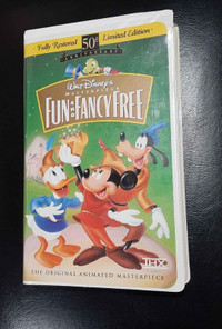 Video Cassette Movie - A WALT DISNEY MASTERPIECE, FUN and FANCY