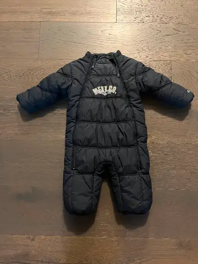 Mexx navy blue kids winter snowsuit 12-18M EUC no hood ret $165, View more
