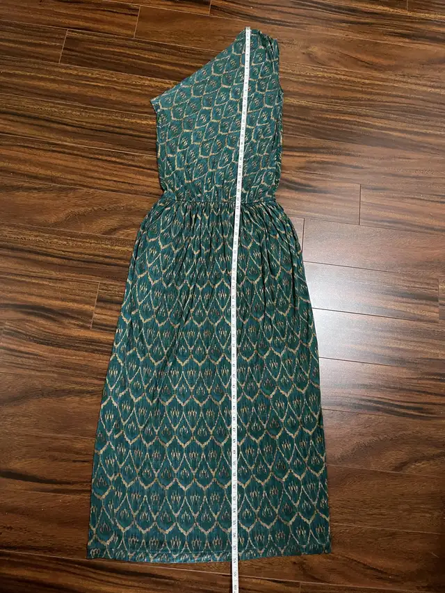 Rachel Roy women’s small one-shoulder maxi dress, teal and tan in Women's - Dresses & Skirts in Oshawa / Durham Region - Image 7