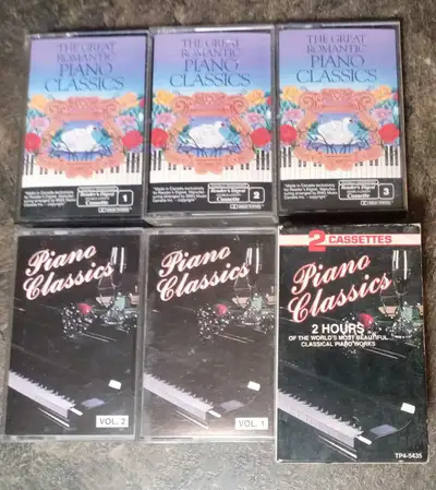 piano music cassettes tapes , View more