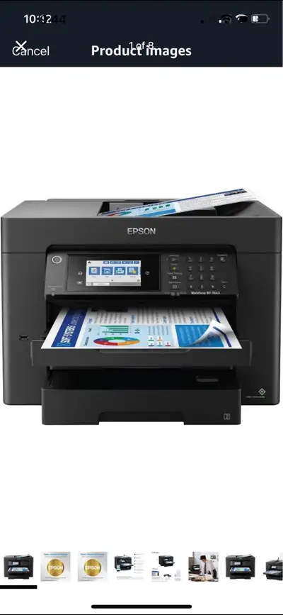 Workforce Pro WF-7840 Wireless All-in-One Wide-Format Printer, View more