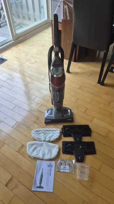 LIKE NEW Bissell 2 in 1 vaccum and steam cleaner, View more