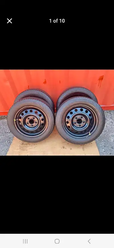 Set of 4 CONTINENTAL all season tires rims (205 55 16) pattern (5×114.3) With TPMS 2022 HYUNDAI ELAN...