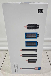 Dyson Airwrap Complete Long Ultra Blue Bonus Comb / Case NEW