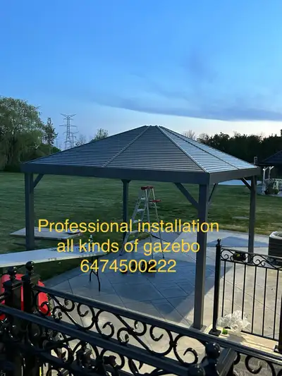 assembly of gazebo , View more