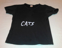 Vintage Original "Cats" T Shirt From 1982 In Excellent Condition
