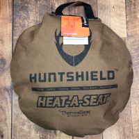 Huntshield Heat-A-Seat Hunting Hot Seat Cushion Brown Camo 17”