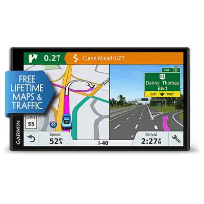 Garmin DriveSmart 61 & Traffic Big 7" Car GPS w/Voice-activated, View more
