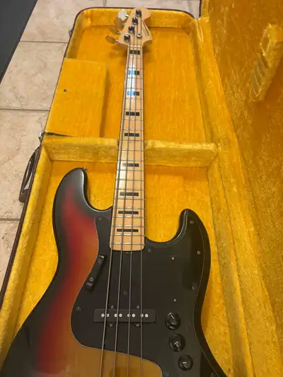 Vintage Japanese Condor Jazz Bass with onboard effects, View more
