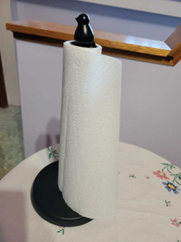 Paper towel holder dispenser with sweet bird topper