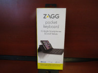 ZAGG Pocket, Foldable Wireless Keyboard for Smartphones & Small