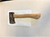CAMPING AXE/HATCHET-USED-WOODEN HANDLE