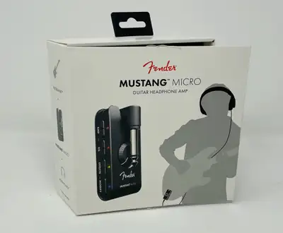 Fender Mustang Micro headphone 12 amps + effects, EQ, Bluetooth, View more