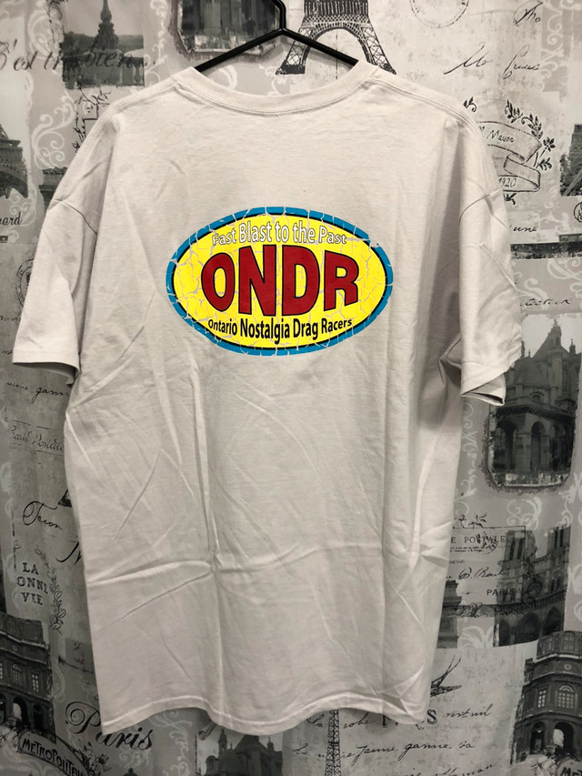 Ontario Nostalgia Drag Racers rare t-shirt & sticker! in Arts & Collectibles in Hamilton - Image 2