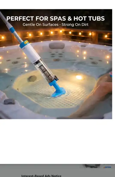 CORDLESS POOL AND SPA CLEANER BRAND NEW RET  $113 WITH TAXES, View more
